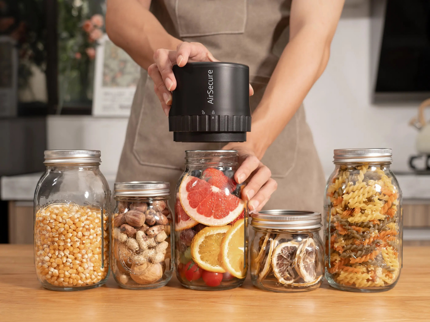 Scelleuse sous vide électrique pour pots AirSecure